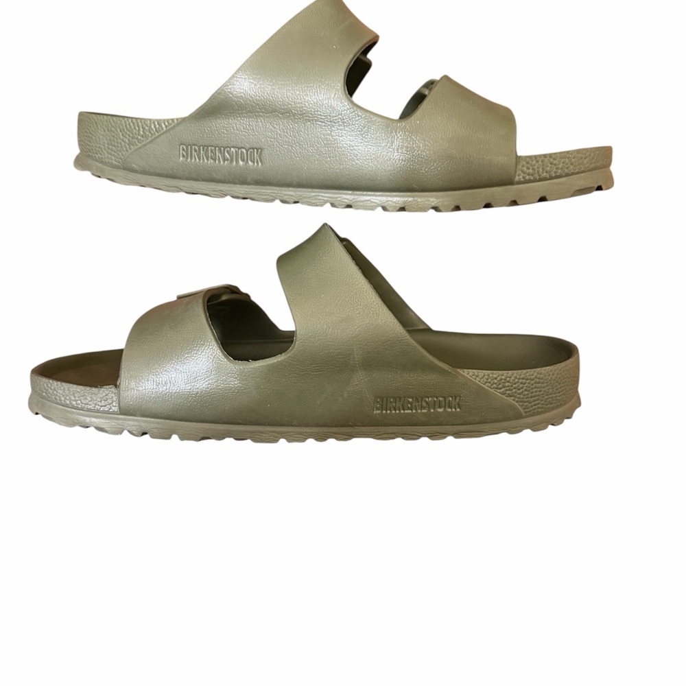 Birkenstock Arizona Eva Two-Strap Slide Sandals in Olive - Picture 4 of 5